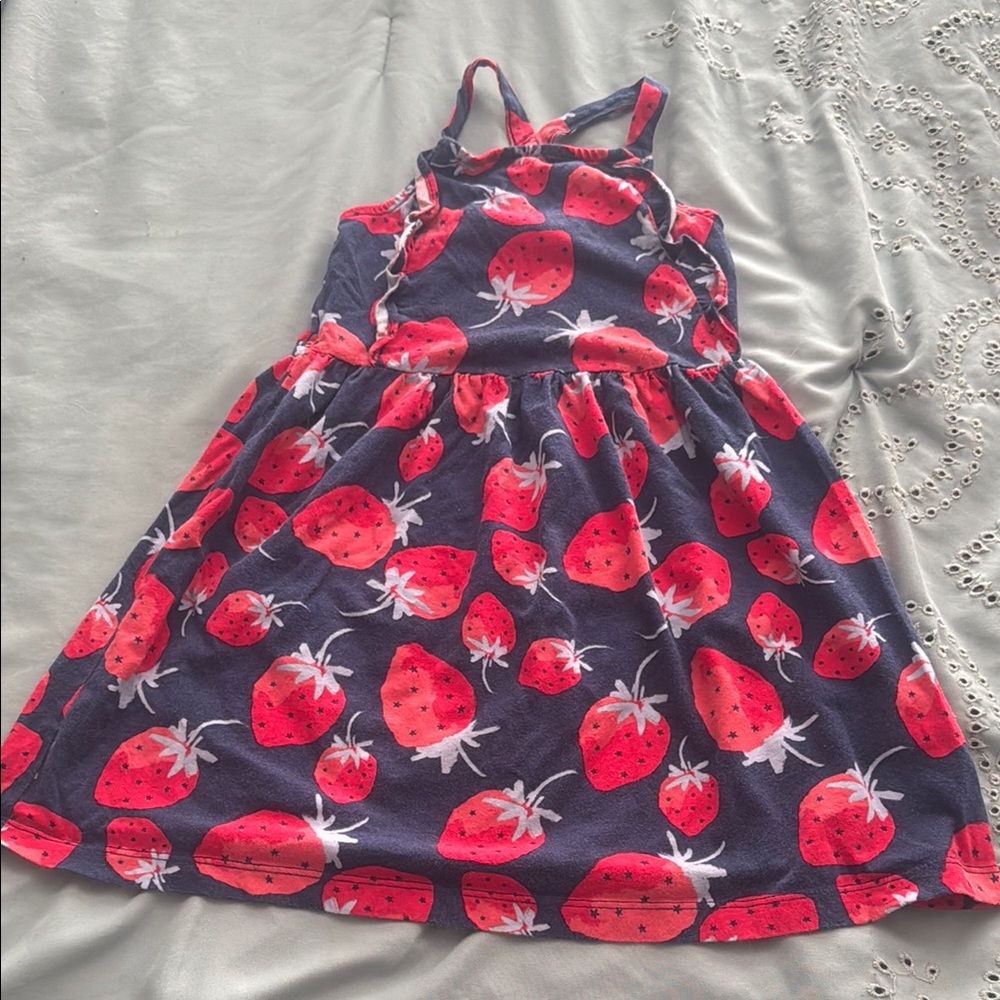 Carter's Red and Green Pleated Sundress